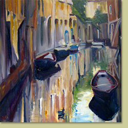 Back Canal, Venezia by Magi Leland