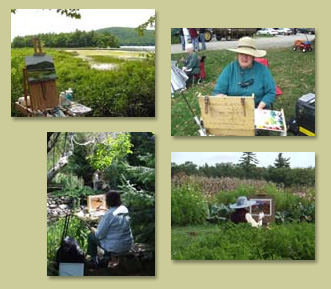 NH Plein Air artists at work